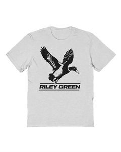 Мужская футболка с графическим логотипом Riley Green Duck, цвет ash gray Licensed character