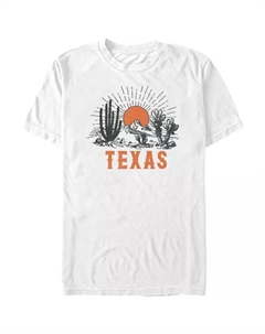 Футболка с принтом "Техасская пустыня" для больших размеров, белый Unbranded