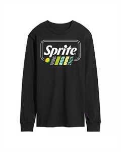 Мужская футболка с длинным рукавом и графическим рисунком в полоску, черный Licensed character