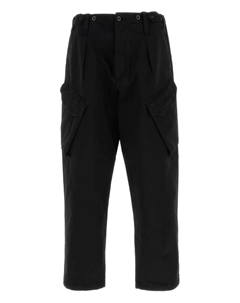 Хлопковые брюки с карманами-карго, черный C.p. company