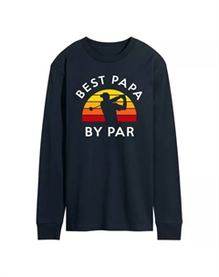 Мужская футболка с принтом «Папа» от Par Golf, синий Licensed character