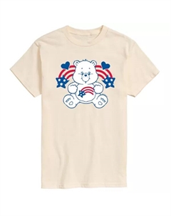 Футболка мужская Care Bears America Stars & Stripes с принтом, бежевый Licensed character