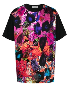 Футболка в технике пэчворк, черный Yohji yamamoto