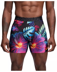 Мужские функциональные боксеры с сетчатыми вставками и принтом Performance Tech Mesh Graphic, 6", мультиколор Under armour