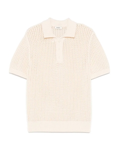 Рубашка поло рыхлой вязки, нейтральный Sandro
