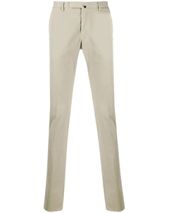 Брюки чинос кроя слим, нейтральный Incotex