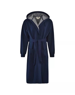 1901 Мужской спортивный халат с капюшоном из флиса, синий Hanes