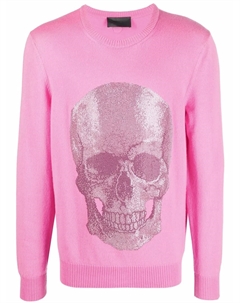 Свитер Iconic Skull, розовый Philipp plein