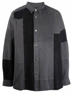 Джинсовая рубашка в технике пэчворк, черный Ambush