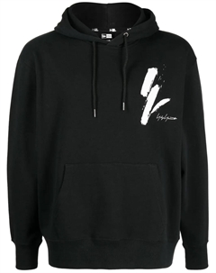 Худи с логотипом из коллаборации с New Era, черный Yohji yamamoto