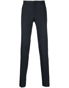 Прямые брюки с эластичным поясом, синий Incotex