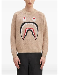 Свитер вязки интарсия, нейтральный A bathing ape®