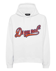 Худи с нашивкой-логотипом, белый Dsquared2