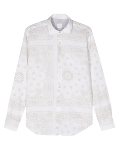 Рубашка с принтом пейсли, нейтральный Eleventy