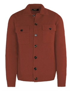 Трикотажная рубашка на пуговицах, красный Moorer