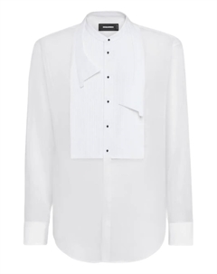 Рубашка со вставками, белый Dsquared2