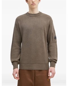 Фактурный свитер с карманами для линз, коричневый C.p. company