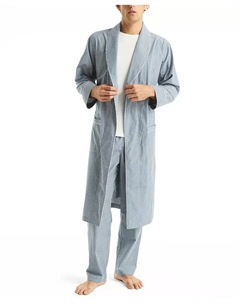 Мужской халат Crafted Striped в полоску, синий Nautica