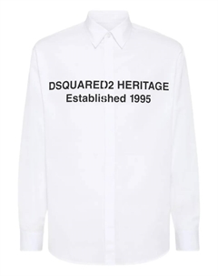 Рубашка с принтом, белый Dsquared2
