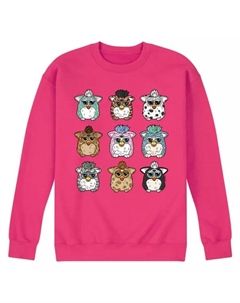 Мужская флисовая толстовка Furby Grid, пурпурный Licensed character