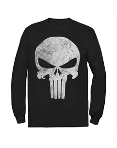 Футболка с логотипом черепа Big & Tall Marvel The Punisher, черный Licensed character