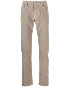 Брюки скинни с нашивкой-логотипом, нейтральный Jacob cohen