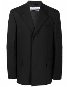 Однобортный пиджак с ремнем Industrial, черный Off-white