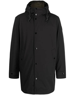 Двусторонний пуховик с капюшоном, черный Woolrich