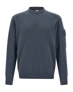 Свитер с накладным карманом, синий C.p. company