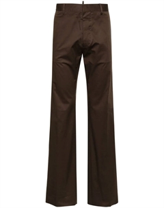 Твиловые брюки чинос средней посадки, коричневый Dsquared2