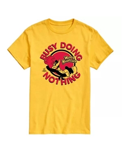 Мужская футболка с принтом "Дятел Вуди бездельничает", желтый Licensed character