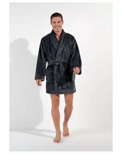 Мужской короткий халат Everest, серый Hom usa