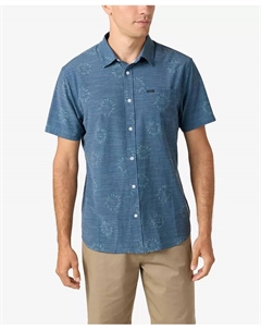 Мужская стандартная рубашка с коротким рукавом Traveler UPF Traverse, синий O`neill