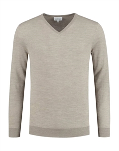 Джемпер с V-образным вырезом, нейтральный Hackett