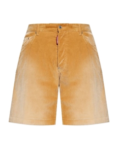 Вельветовые шорты с пятью карманами, коричневый Dsquared2