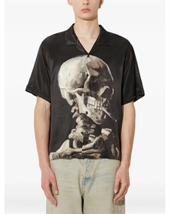 Рубашка с принтом черепа, черный Stampd