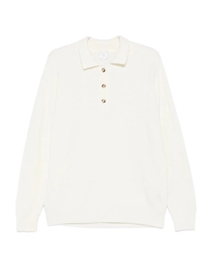 Рубашка поло с длинными рукавами, белый Eleventy