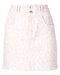 Current elliott джинсовая юбка с леопардовым принтом 26 розовый Current/elliott