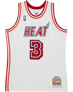 Топ 1996/97 Hardwood Classics Dwyane Wade Miami Heat White, белый Mitchell and ness