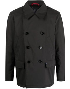 Двубортная куртка с заостренными лацканами, черный Fay