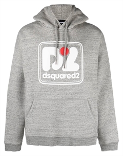 Худи с логотипом, серый Dsquared2