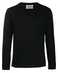 Футболка Monastir с длинными рукавами, черный Zadig&voltaire