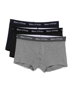 Комплект из трех боксеров с эластичным поясом, черный Marc o'polo