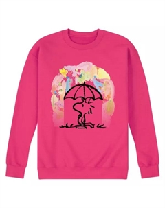 Мужская акварельная кофта с длинным рукавом и принтом «арахисы», пурпурный Licensed character