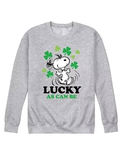 Мужская флисовая толстовка Pearnuts Lucky Can Be, серый Licensed character