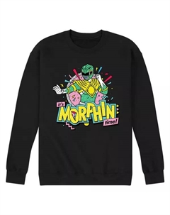 Мужская флисовая толстовка Power Rangers Morfin Time зеленого цвета, черный Licensed character