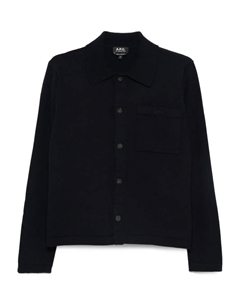 Кардиган с воротником поло, синий A.p.c.