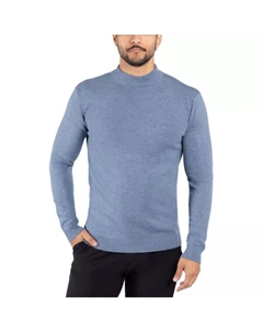 Мужской свитер с воротником-стойкой стандартного кроя, цвет heather slate Xray
