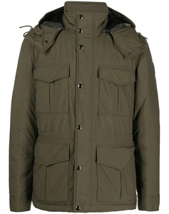 Пуховик с карманами, зеленый Woolrich