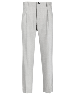 Зауженные брюки чинос, серый Incotex